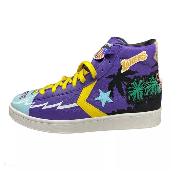 Converse x Chinatown Market Edition Lakers Pro Leather Hi Men’s Size 10 New